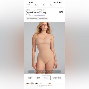 SuperPower Brief underwear bodyshaper tummy control